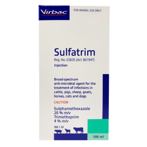 Virbac - 100ml Sulfatrim -240 Injection Broad Anti-Biotic